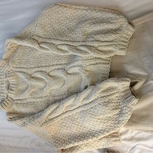 Cozy Cream Cable Knit Sweater